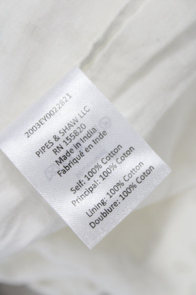 Veronica Beard Women Shirt Dress White Long Sleeve Button 100% Cotton Size 4