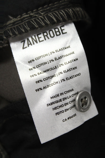 ZANEROBE Mens Green Camo Jogger Pants Drawstring Size 32