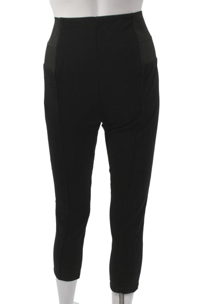 Lafayette 148 New York Womens Capri Pants Black Pull On Viscose Size M