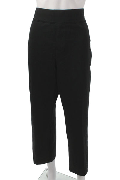 Spanx Womens Ankle Pants Black Pull On Plus Size 1X