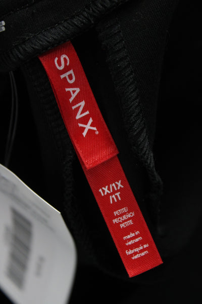 Spanx Womens Ankle Pants Black Pull On Plus Size 1X