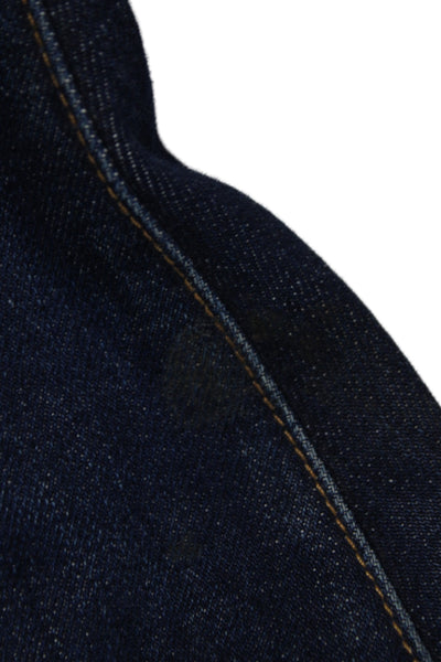 Hiroshi Kato Mens Tapered Blue Jeans Mid Rise Cotton Inseam 30 Size 32