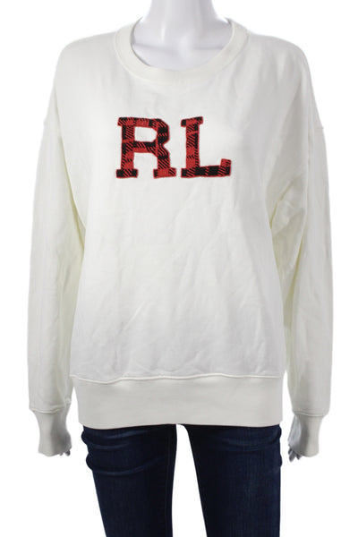 Polo Ralph Lauren Women White Jersey T-Shirt Cotton Size XL