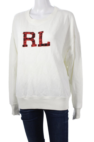 Polo Ralph Lauren Women White Jersey T-Shirt Cotton Size XL