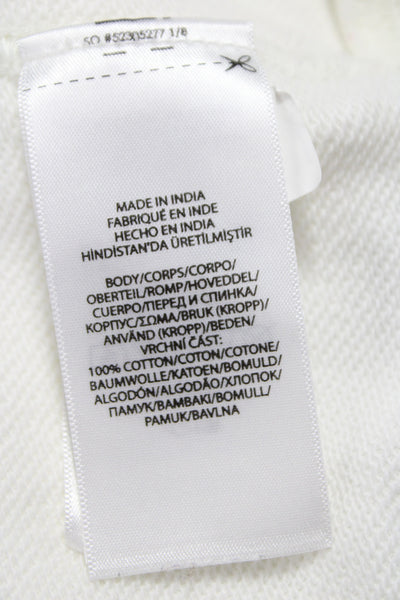 Polo Ralph Lauren Women White Jersey T-Shirt Cotton Size XL