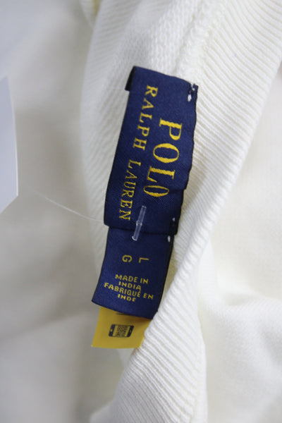 Polo Ralph Lauren Women White Jersey T-Shirt Cotton Size XL