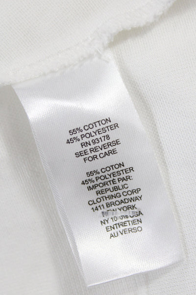 Rachel Zoe Womens White Collared Shirt Dress Long Sleeve Cotton Size XL