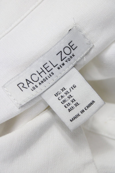 Rachel Zoe Womens White Collared Shirt Dress Long Sleeve Cotton Size XL