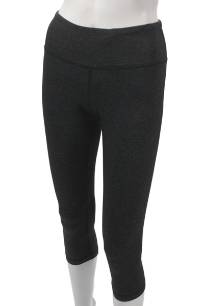 Lululemon Womens Gray Flecked Capri Leggings Athleisure Spring Size XS