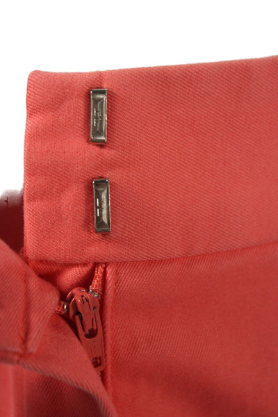 Trina Turk Women Mini Skort Orange Cotton Size 4