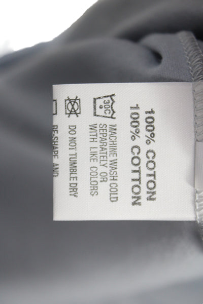 Barneys New York Mens Basic Gray Cotton Crew Neck Short Sleeve T-Shirt Size XL