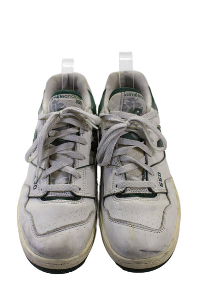 New Balance Unisex Adults Leather Laced up 550 Sea Salt Marsh Sneakers Green 8.5
