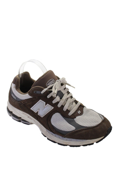 New Balance Unisex Adults Leather Laced up 2002D Lifestyle  Sneakers Brown 8.5