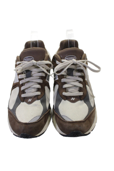 New Balance Unisex Adults Leather Laced up 2002D Lifestyle  Sneakers Brown 8.5
