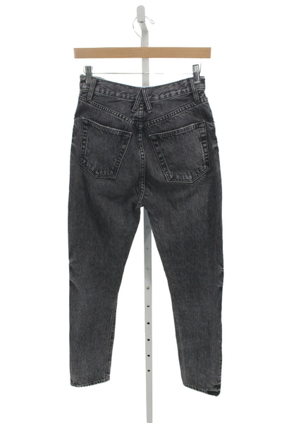 Slvrlake Women Straight Black Mid-Rise Jeans Size 27