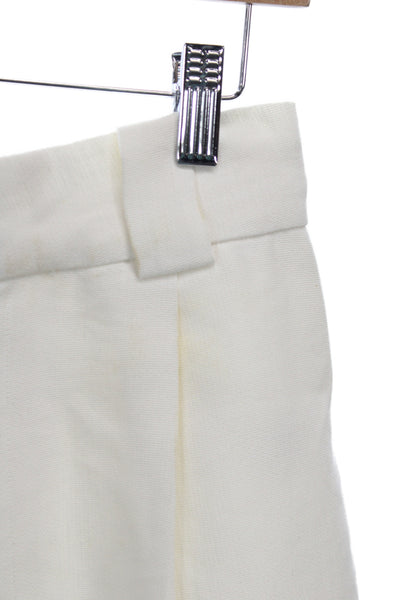 Sir Womens Chino Shorts White Zip Viscose Size 1