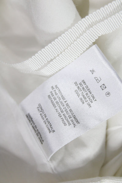 Sir Womens Chino Shorts White Zip Viscose Size 1