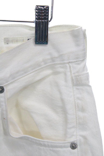 Citizens of Humanity Womens White Straight Jeans 100% Cotton Size 25