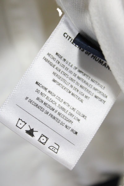 Citizens of Humanity Womens White Straight Jeans 100% Cotton Size 25