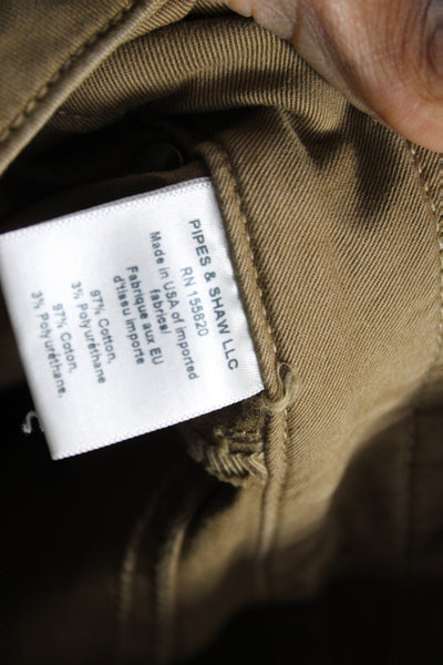 Veronica Beard Womens Brown Chino Pants High Rise Cotton Size 26
