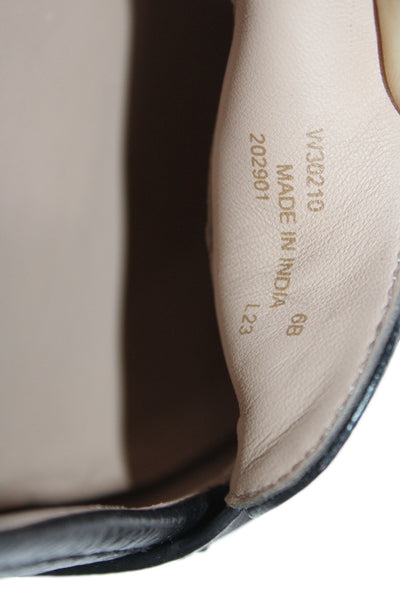 Cole Haan Womens Leather Espadrille Montauk Loafers Shoes Black Size 6B