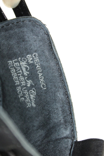 Donald J Pliner Womens Cringle Patent Slip On Loafers Shoes Black Size 6M