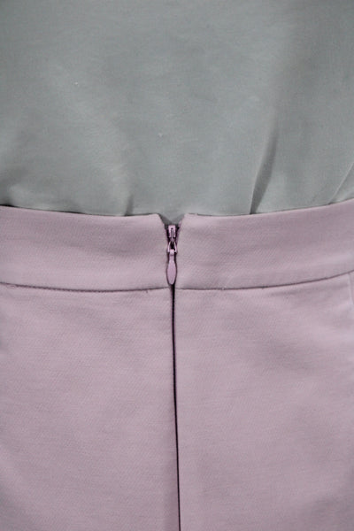 J Crew Women Pink Pencil Skirt Knee Length Zip Cotton Size 00