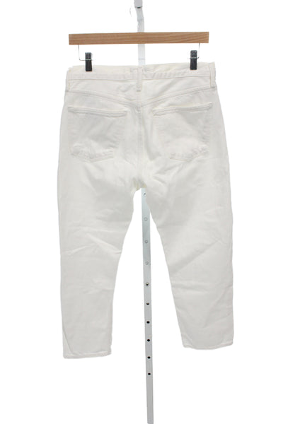 Agolde Women White Straight Jeans High Rise Cotton Casual Size 27