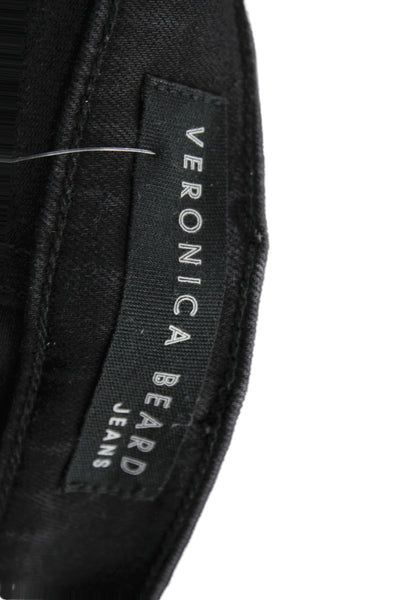 Veronica Beard Women Black High Rise Bootcut Jeans Cotton Size 27