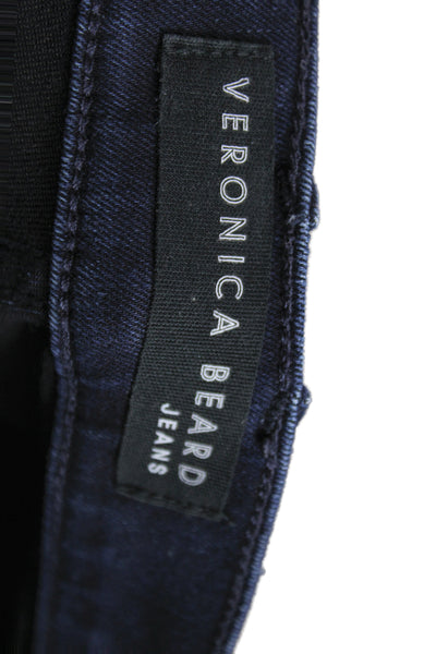 Veronica Beard Womens Bootcut Blue Cotton Jeans High Rise Size 26