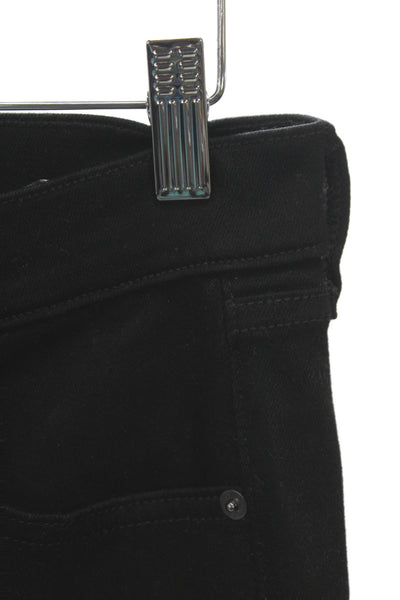 Veronica Beard Womens Flared Black Jeans Cotton Blend High Rise Size 27
