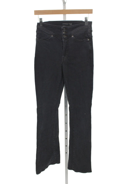 Veronica Beard Women Bootcut Jeans Black Cotton High Rise Size 26