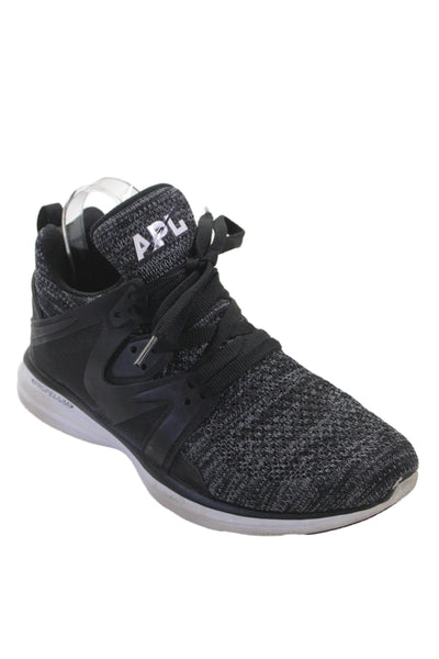 APL Womens Ascend Lace Up Athletic Sneakers Black White Size 7.5