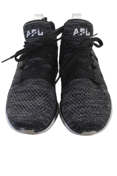 APL Womens Ascend Lace Up Athletic Sneakers Black White Size 7.5