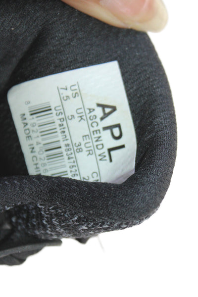 APL Womens Ascend Lace Up Athletic Sneakers Black White Size 7.5