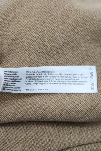 Eileen Fisher Women Brown Merino Wool Pullover Long Sleeve Round Neck Size PL