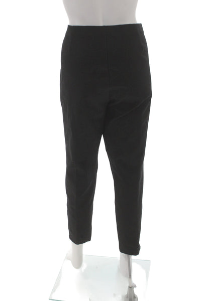 Eileen Fisher Womens Ankle Pants Black Pull On Size L