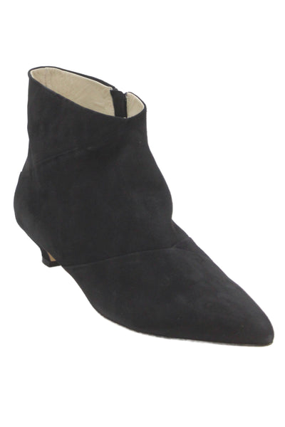 Amalfi by Rangoni Womens Suede Angela Ankle Boots Black Size 10 Medium