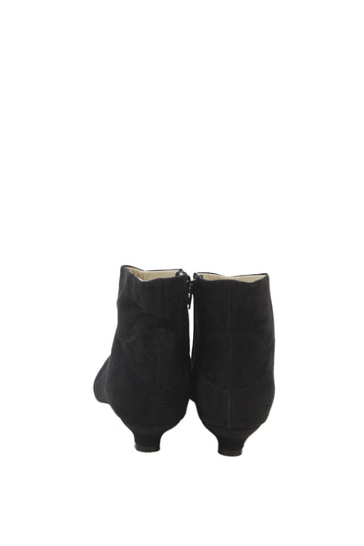 Amalfi by Rangoni Womens Suede Angela Ankle Boots Black Size 10 Medium