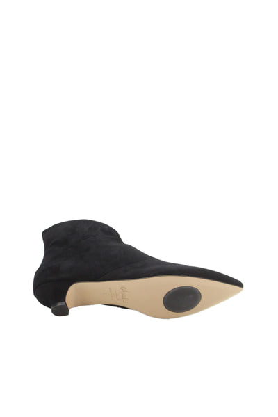 Amalfi by Rangoni Womens Suede Angela Ankle Boots Black Size 10 Medium