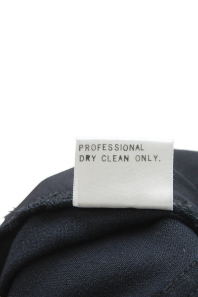 St. John By Marie Gray Womens Dress Pants Black Cotton Size 14