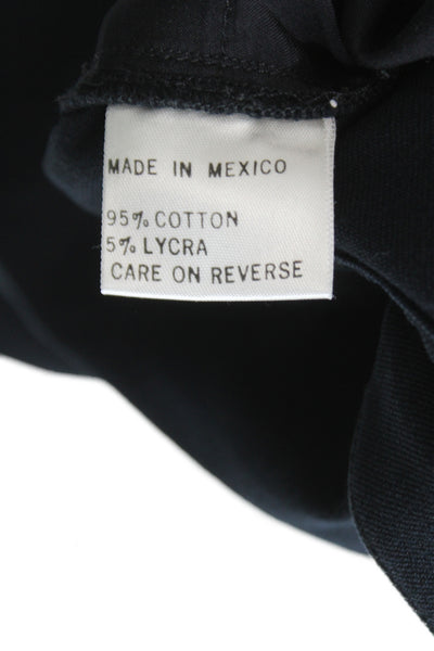 St. John By Marie Gray Womens Dress Pants Black Cotton Size 14