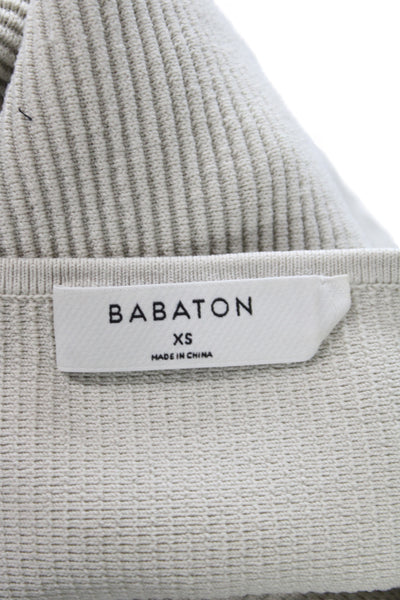 Babaton Womens Beige Off Shoulder Sleeveless Tank Basic Nylon Size XS