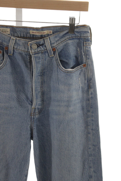 Levi Strauss & Co Women Ankle High Rise Blue Cotton Jeans Vintage Size 26