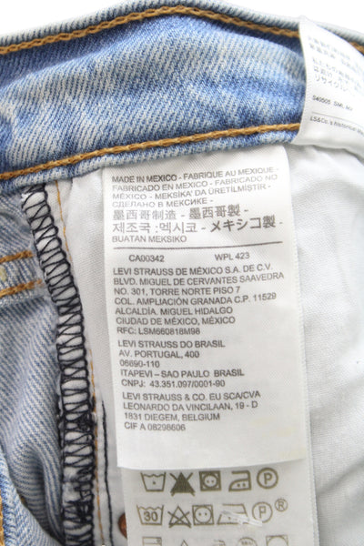 Levi Strauss & Co Women Ankle High Rise Blue Cotton Jeans Vintage Size 26