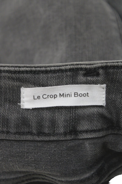 Frame Womens Bootcut Gray Cotton High Rise Jeans Size 26