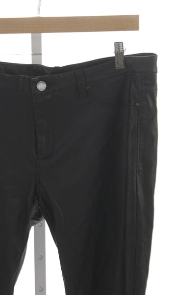 Blank NYC Women Ankle Black Pants 60% Polyurethane Button Inseam 27 Size 31