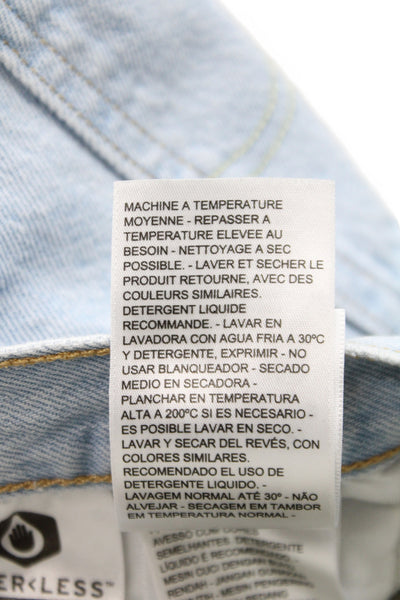 Levi Strauss & Co Womens Blue Cut-Off Cotton Shorts Size 26
