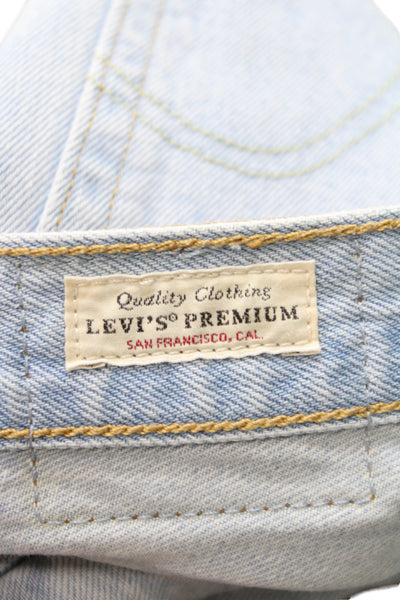 Levi Strauss & Co Womens Blue Cut-Off Cotton Shorts Size 26