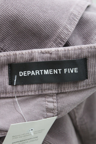 Department Five Womens Purple Corduroy Pants Size 27